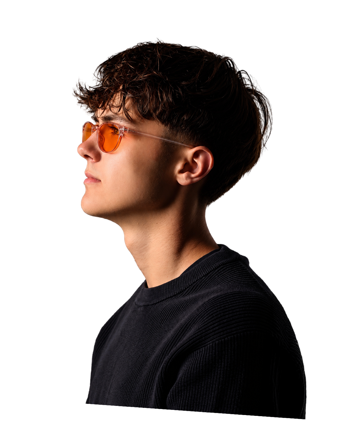 Maxim Claudius im Profil mit getönter Brille, Marketing-Mentalist für Ads-Anfragensysteme